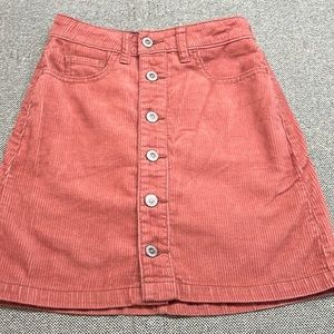 Hollister corduroy skirt